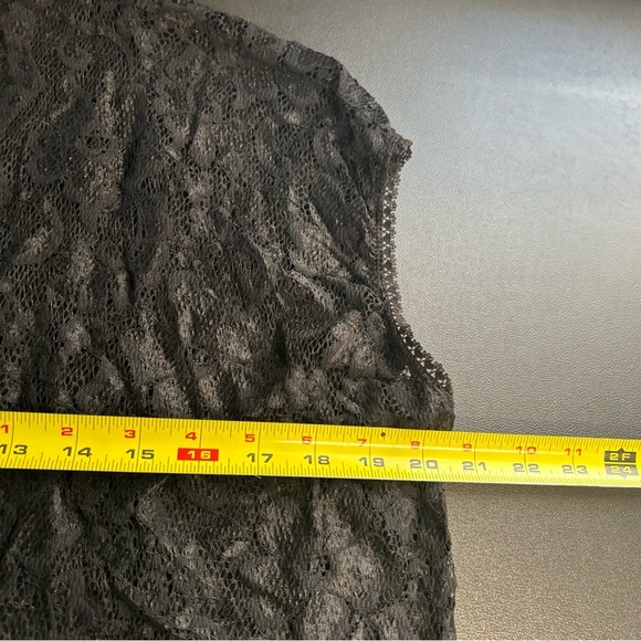 NWOT WORTHINGTON  2 Piece Size‎ 12 Lingerie Black Floral Lace Robe Black Nightie - Picture 14 of 16